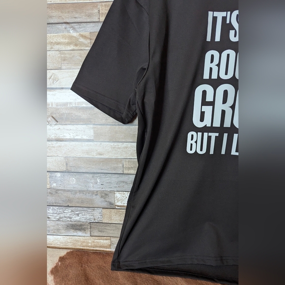 Rock Tee It's Only Rock & Grohl From the Foo Fighters Black Tee New - Picture 5 of 16